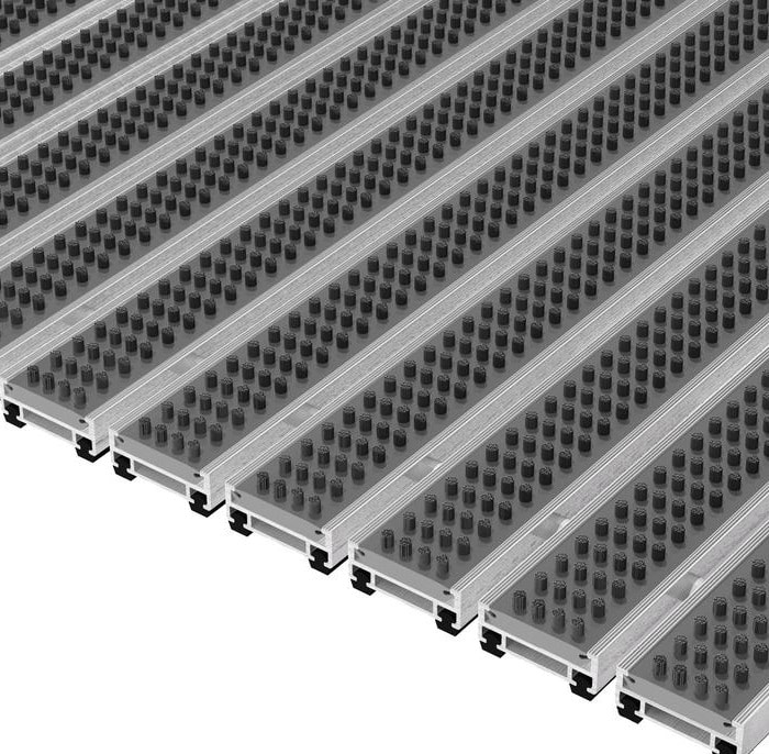 Aluminium borstelmat