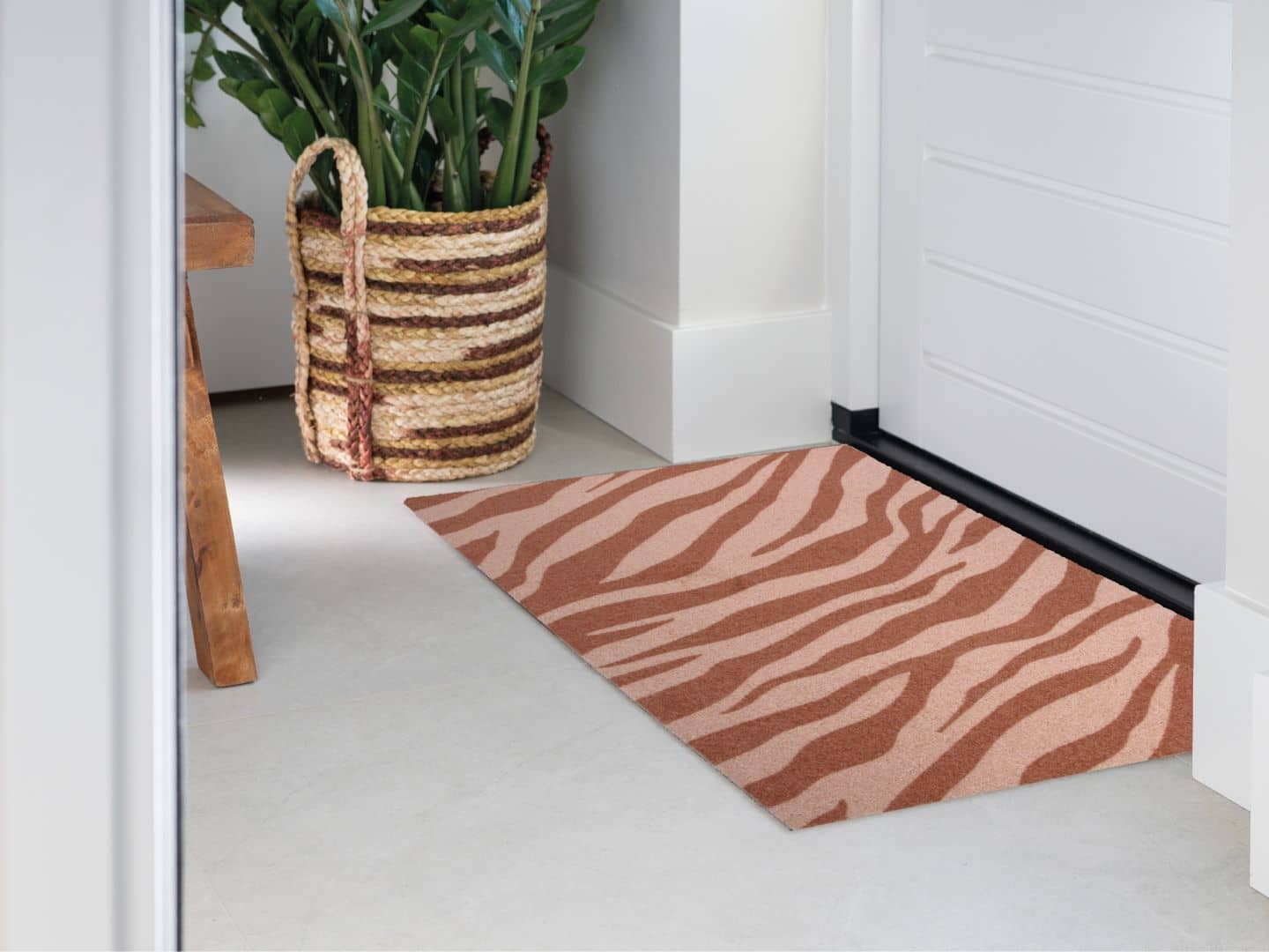 Photo of Mattigo Design mat Wildline brown doormat at a front door