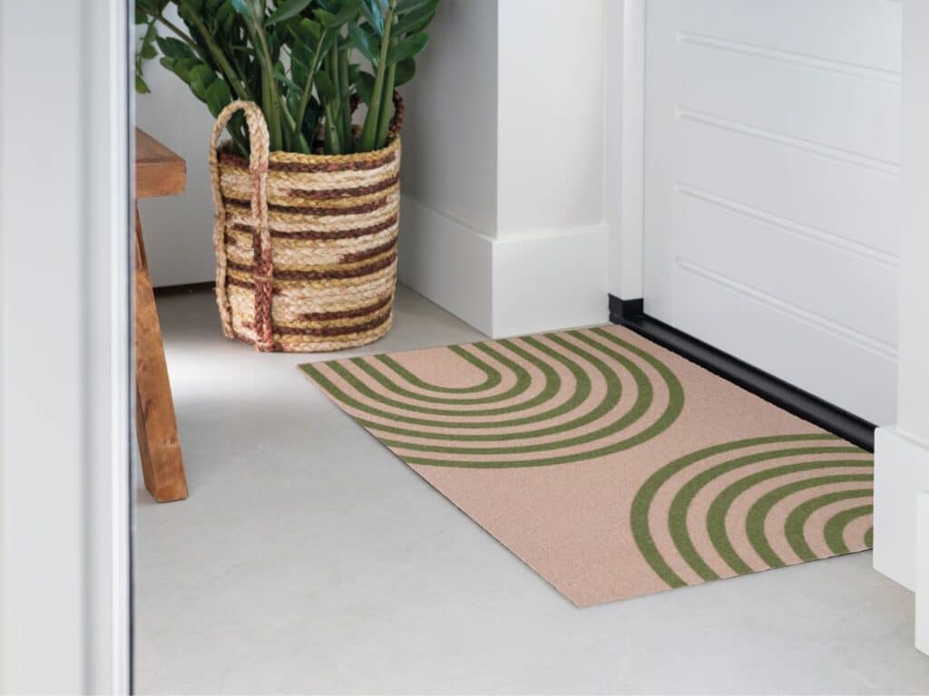 Photo of Mattigo Japandi Zen Green doormat at a front door