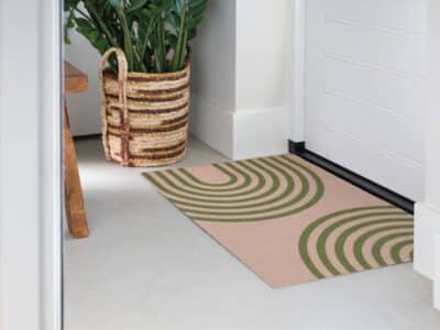 Photo of Mattigo Japandi Zen Green doormat at a front door